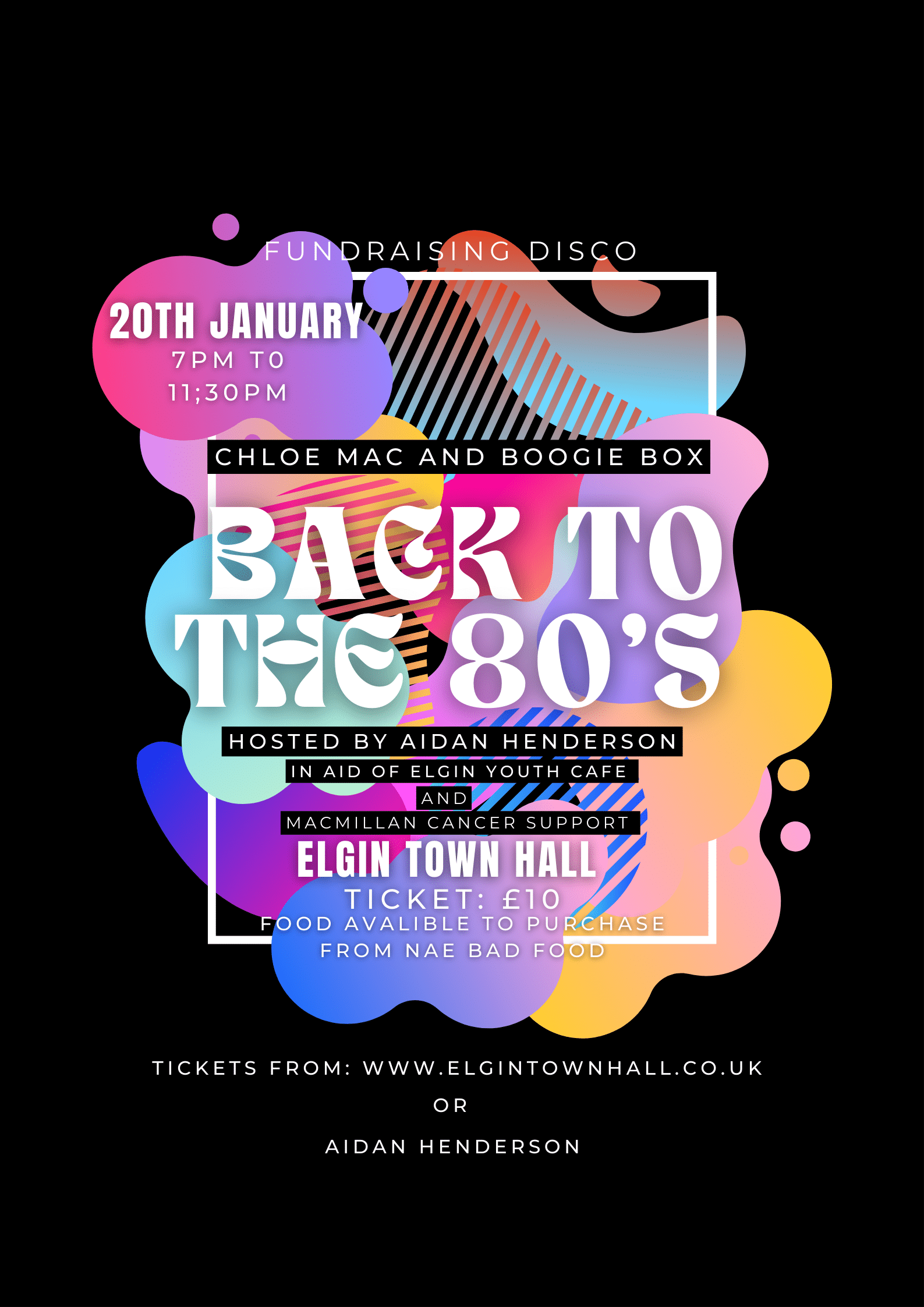 Back to the 80’s Disco | Elgin Town Hall